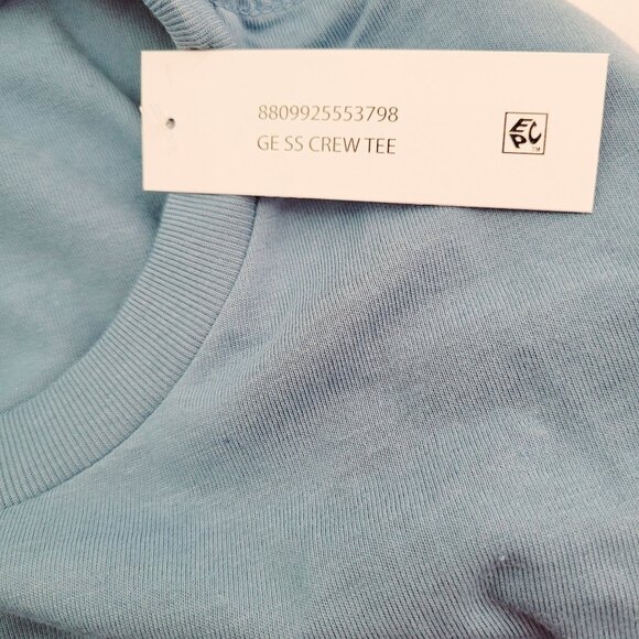 George Men's Crew Neck Short Sleeve Moisture Wicking Tee Blue Ash X-Small - Picture 5 of 7